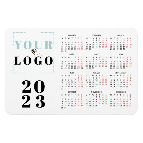 2023 Calendar Company Logo Business Magnet