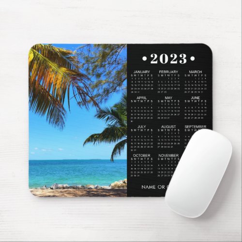 2023 Calendar Photo Custom Color Personalized Mouse Pad