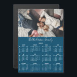 2023 Calendar Photo Family Name Fridge Magnet<br><div class="desc">Featuring a useful 2023 calendar,  you can personalize it with your own photo and family name to create a perfect 2023 new year gift. Designed by Thisisnotme©</div>
