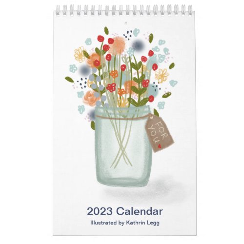 2023 Calendar Planner Illustrated by Kathrin Legg 