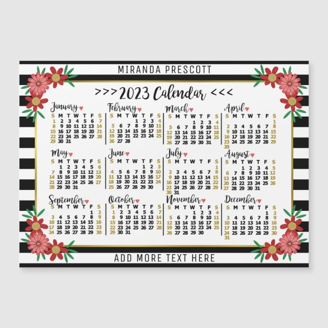 2023 Calendar (See Description for Newest Version) (Front)