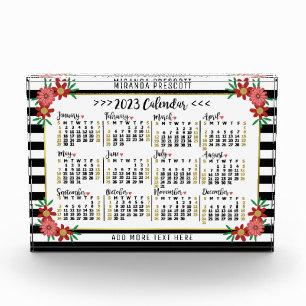 2023 Calendar (See Description for Newest Version) Acrylic Award