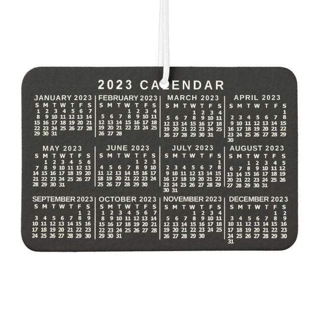2023 Calendar (See Description for Newest Version) Air Freshener (Front)