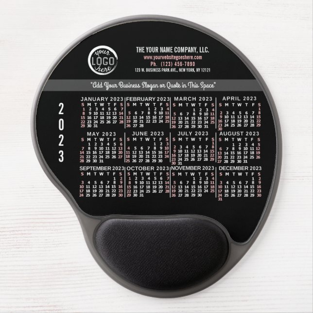 2023 Calendar (See Description for Newest Version) Gel Mouse Pad (Front)