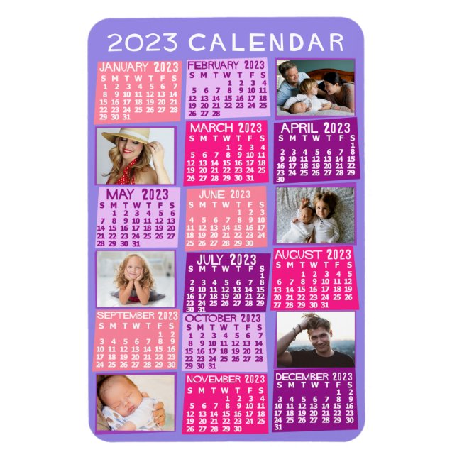 2023 Calendar (See Description for Newest Version) Magnet (Vertical)