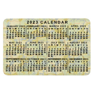 2023 Calendar (See Description for Newest Version) Magnet