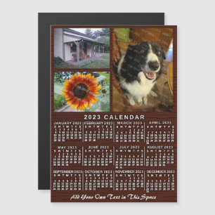2023 Calendar (See Description for Newest Version) Magnetic Invitation