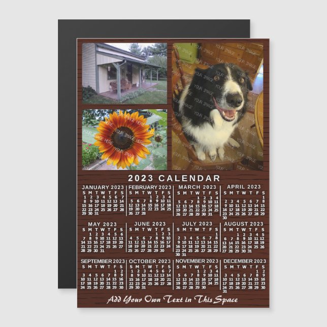 2023 Calendar (See Description for Newest Version) Magnetic Invitation (Front/Back)