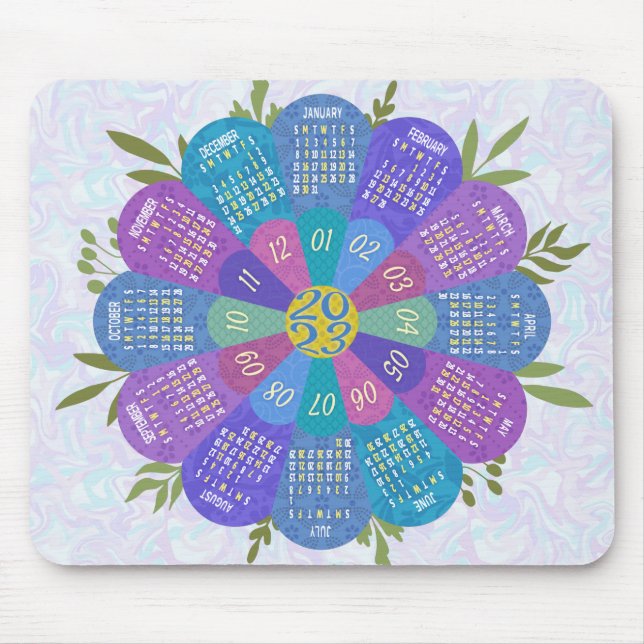 2023 Calendar (See Description for Newest Version) Mouse Pad (Front)