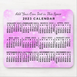 2023 Calendar (See Description for Newest Version) Mouse Pad