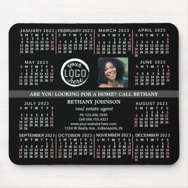2023 Calendar (See Description for Newest Version) Mouse Pad (Front)
