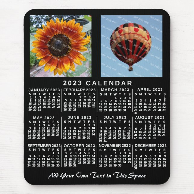 2023 Calendar (See Description for Newest Version) Mouse Pad (Front)