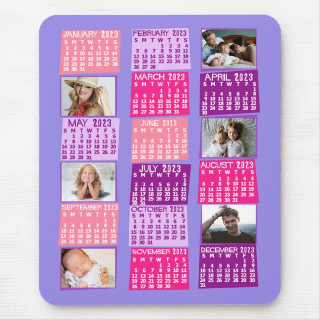 2023 Calendar (See Description for Newest Version) Mouse Pad (Front)
