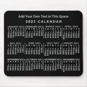 2023 Calendar (See Description for Newest Version) Mouse Pad