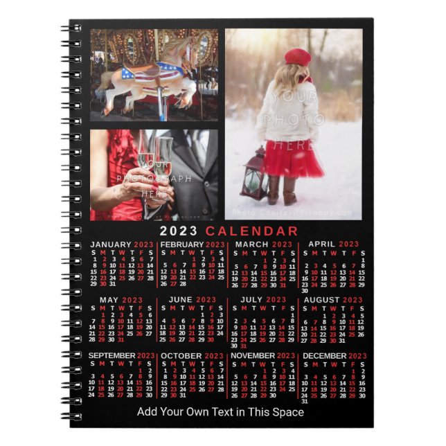 2023 Calendar (See Description for Newest Version) Notebook (Front)