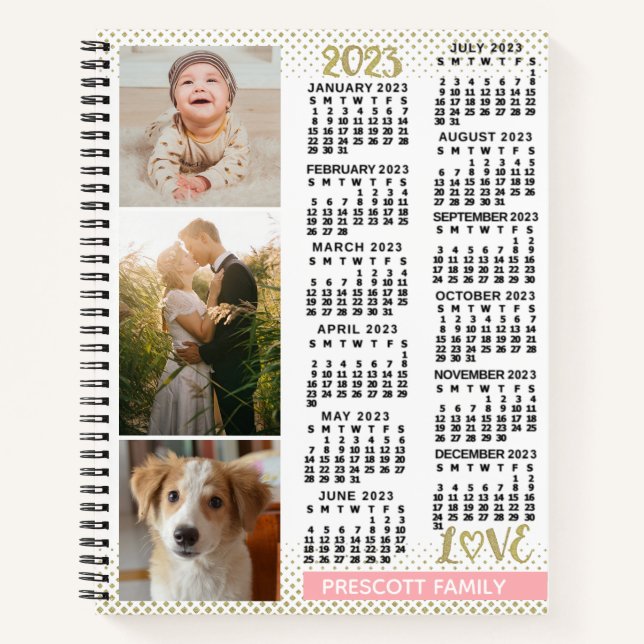 2023 Calendar (See Description for Newest Version) Notebook (Front)