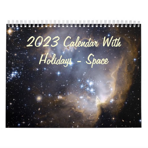 2023 Calendar With Holidays _ Space