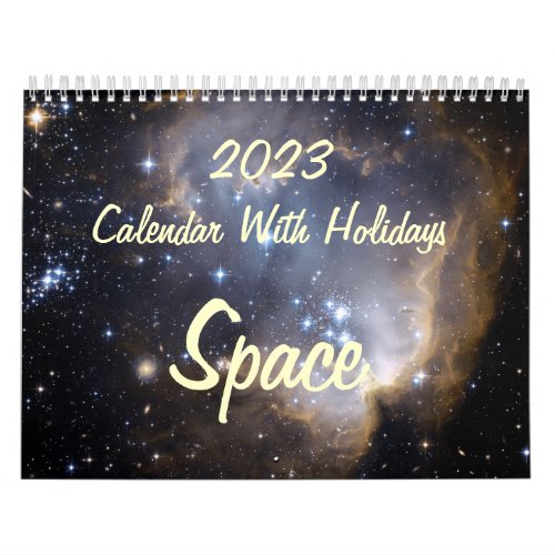 2023 Calendar With Holidays _ Space