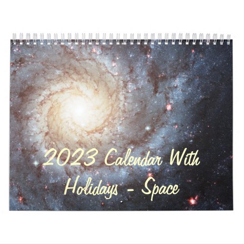 2023 Calendar With Holidays _ Space