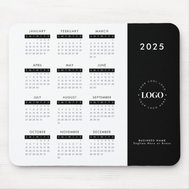2023 Calendar Your Custom Business Logo Text Here  Mouse Pad (Front)
