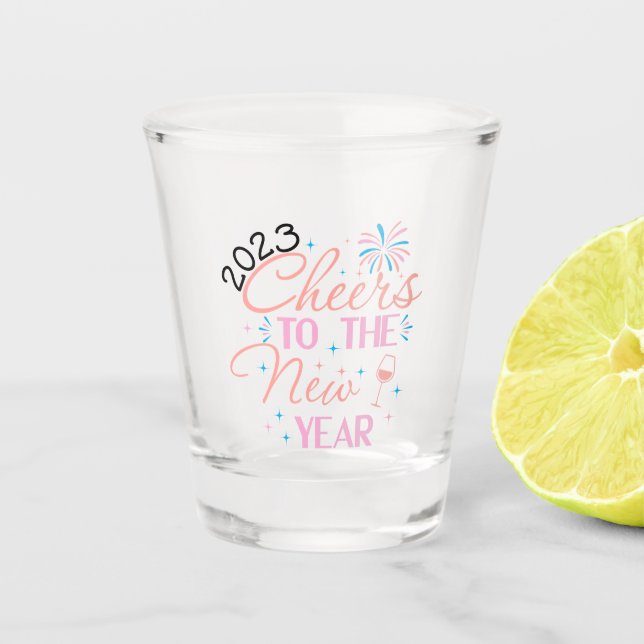 2023 Cheers to the New Year Shot Glass (Front)