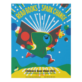 2023 Children's Book Week poster Faux Canvas Print