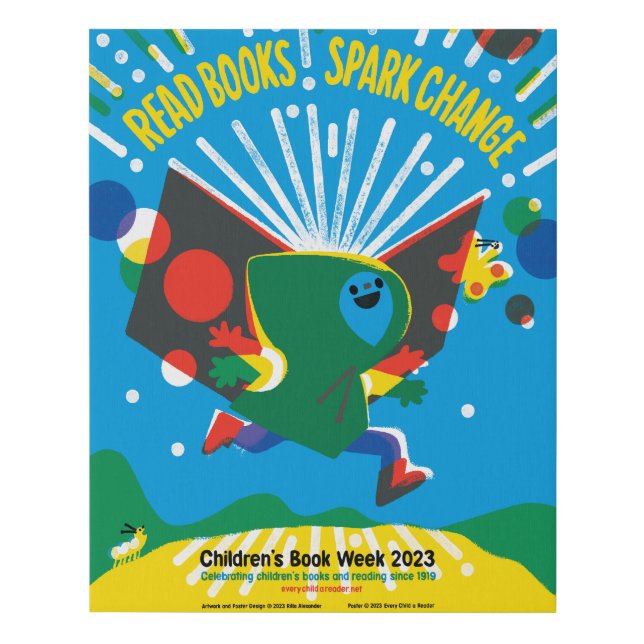 2023 Children's Book Week poster Faux Canvas Print (Front)