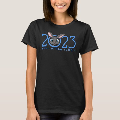 2023 Chinese New Year Cartoon Rabbit T_Shirt