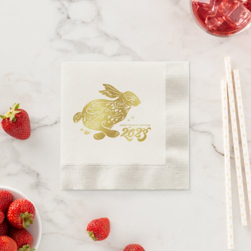 2023 Chinese New Year of the Rabbit Napkins