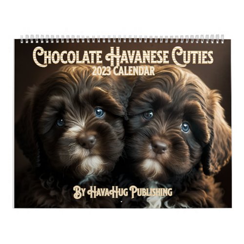 2023 Chocolate Havanese Puppy Calendar By HavaHug