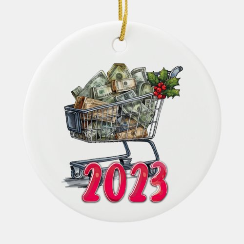 2023 Christmas Inflation  Grocery Prices Ornament