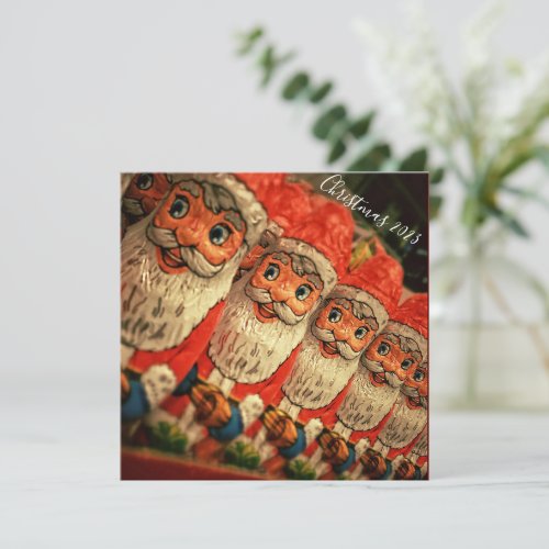 2023 Christmas Santa Claus Chocolate Figurine Card