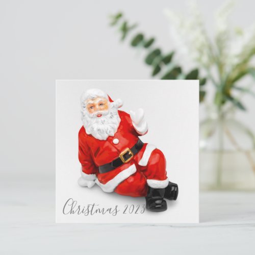 2023 Christmas Santa Claus Figurine Card