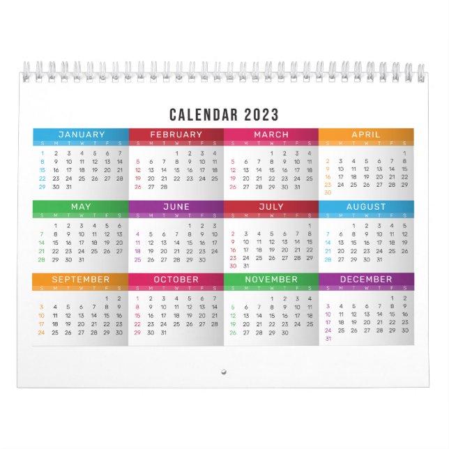 2023 colorful calendar design (Cover)