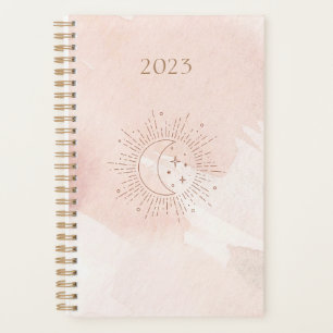 2023 Cosmos Planner Light Pink Moon & Star