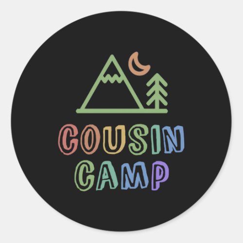 2023 Cousin Camp Grandma Grandpa Sleepaway Camg Tr Classic Round Sticker