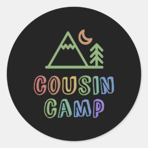 2023 Cousin Camp Grandma Grandpa Sleepaway Camg Tr Classic Round Sticker