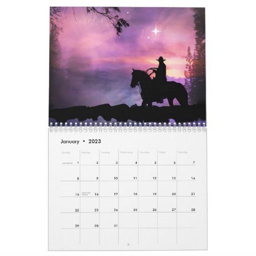 2023 Cowboy Country Western Calendar