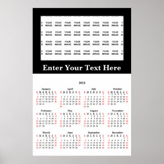 2023 Create Your Own Custom Poster Calendar