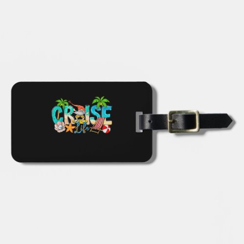 2023 Cruise Life Family Vacation Beach Gnome Match Luggage Tag
