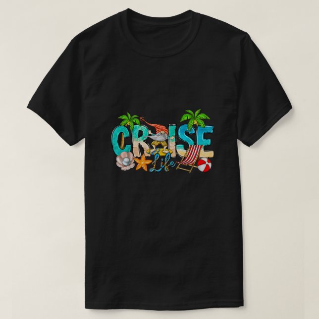 2023 Cruise Life Family Vacation Beach Gnome Match T-Shirt (Design Front)