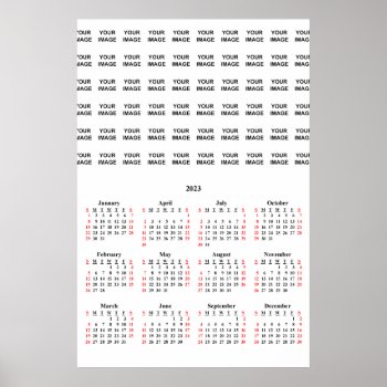 2023 Custom Create Your Own Calendar Poster by giftsbygenius at Zazzle