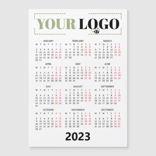 2023 Custom Logo Business Magnet Calendar