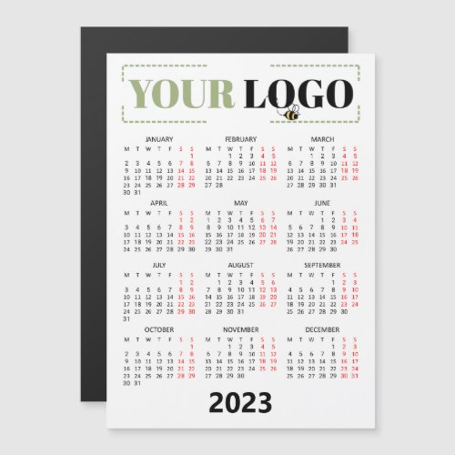2023 Custom Logo Business Magnetic Calendar