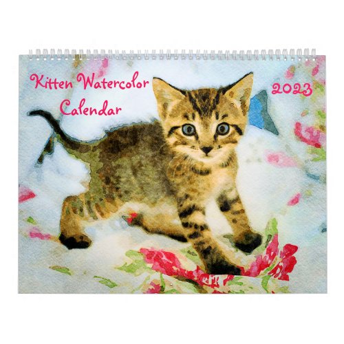 2023 Cute Kittens Baby Cat Lovers Gift Kittie Cat Calendar