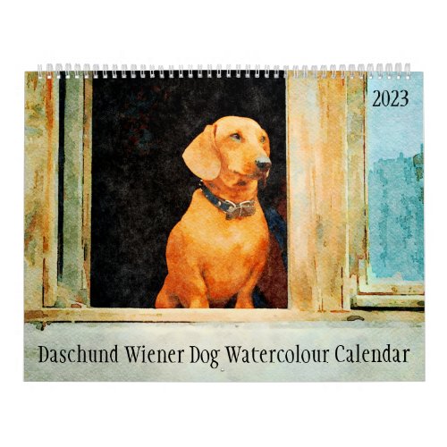 2023 Daschund Wiener Dog  Calendar