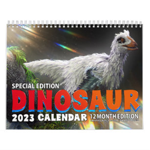 2023 DINOSAUR WORLD CALENDAR: Kids Calendar Print