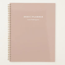2023 Dusty Pink Weekly Monthly Non Dated Planner