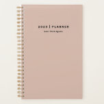 2023 Dusty Pink Weekly Monthly Start Anytime Planner<br><div class="desc">Get things done with our 2023 dusty pink planner. Weekly and monthly pages for business or personal planning,  making schedules and taking notes. Stickers included. Pages are blank so you can start anytime.</div>