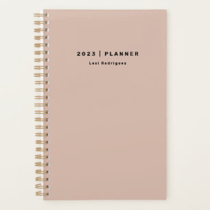 2023 Dusty Pink Weekly Monthly Start Anytime Planner